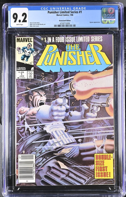 アメコミリーフ Punisher Limited Series #1 CGC Punisher Limited Series #1 CGC 9.2 – Covert Comics and Collectibles