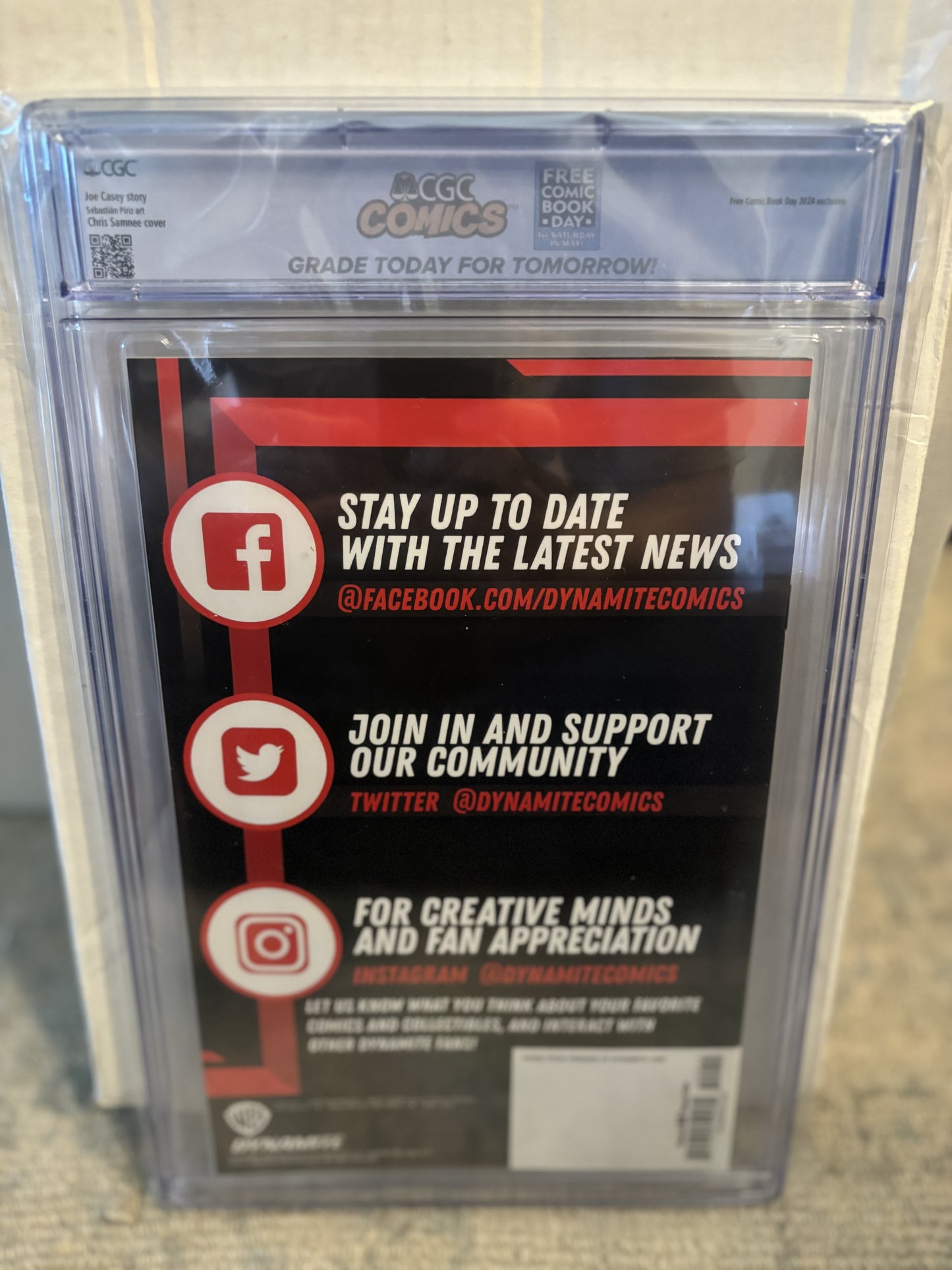 IMG_7258Jonny Quest, Free Comic Book Day 2024 Exclusive #nn CGC 9.8- Back