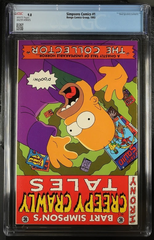 Simpsons Comics #1, 9.8, Pull-out Poster. Flipbook.