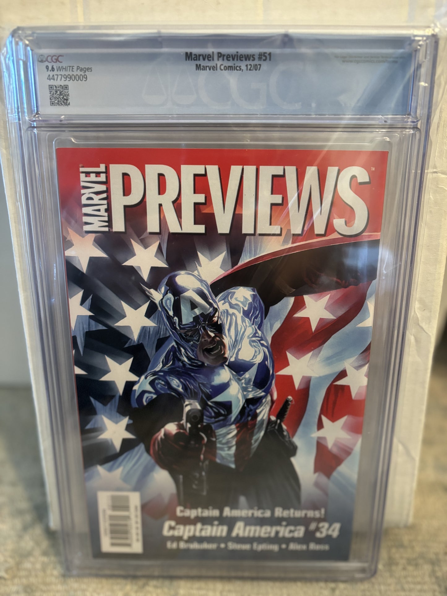 Marvel Previews #51 CGC 9.6 - Ed McGuiness Cover - Back