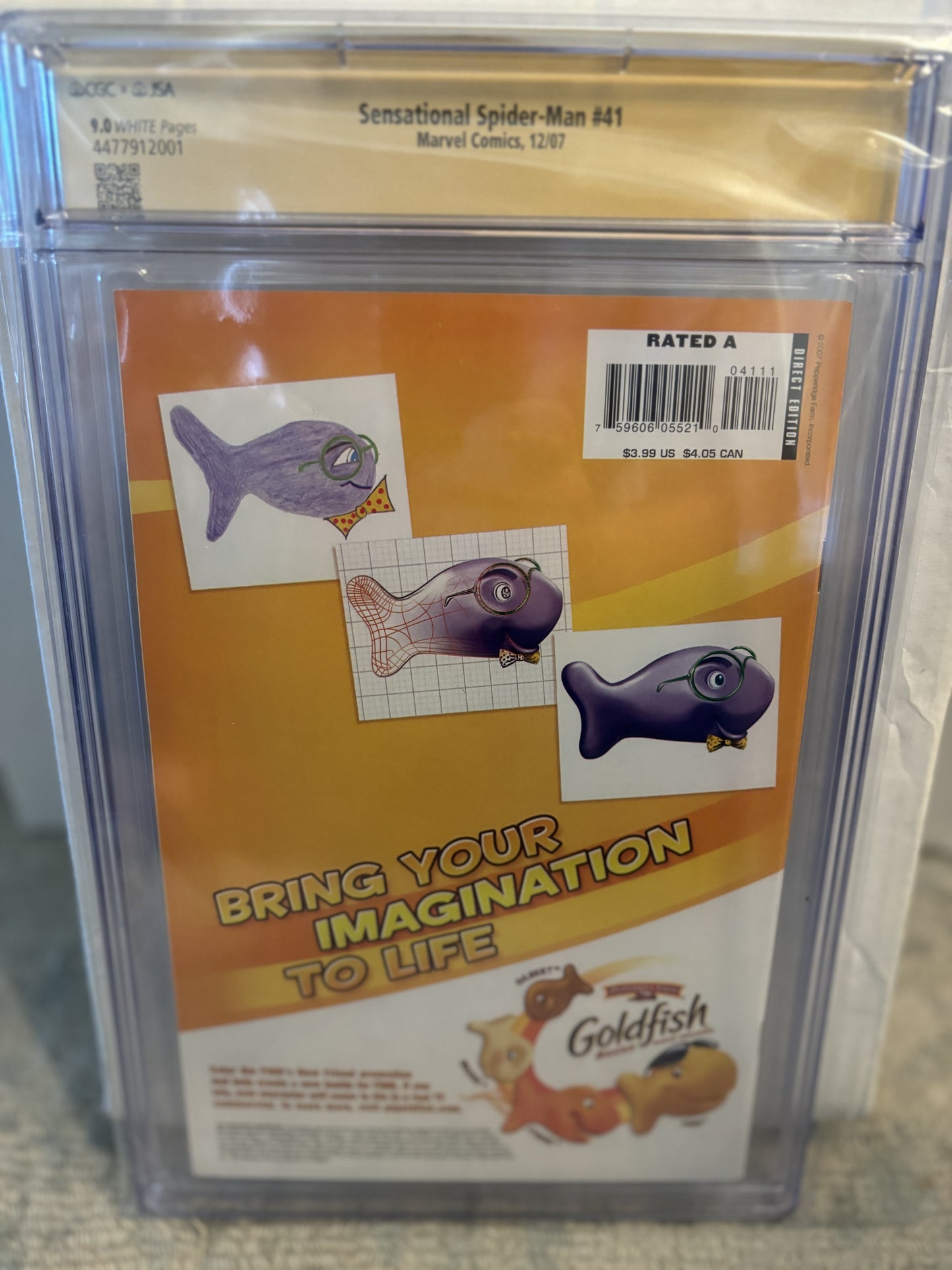 Sensational Spider-Man #41 CGC Signature Series 9.0 Signed by John Romita - Back