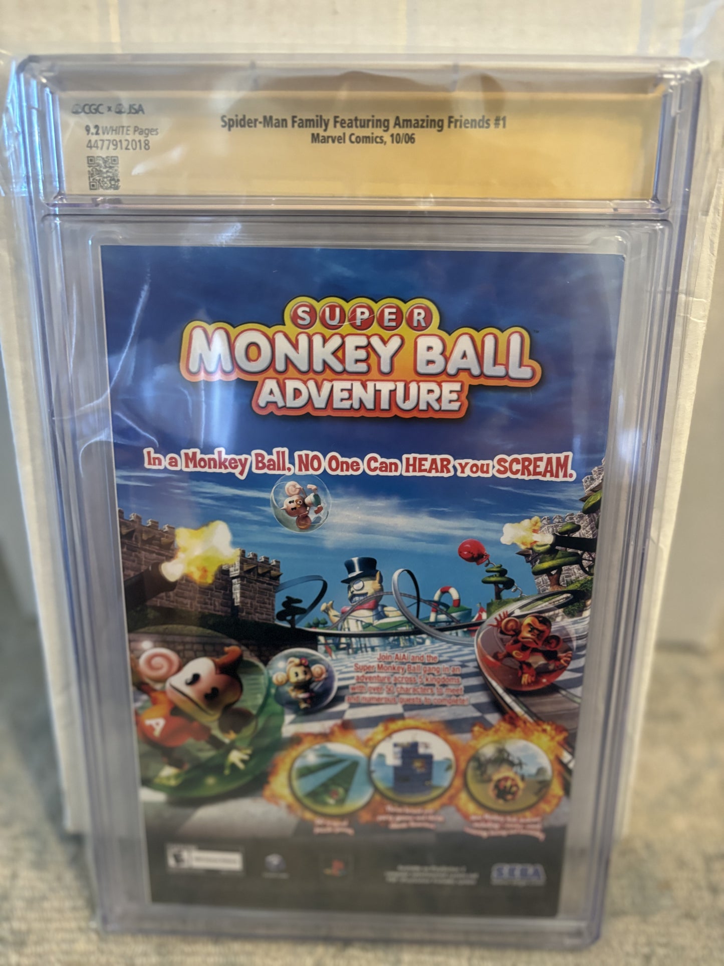 Spider-Man Family Featuring Amazing Friends #1 CGC 9.2 Signed by John Romita - Back