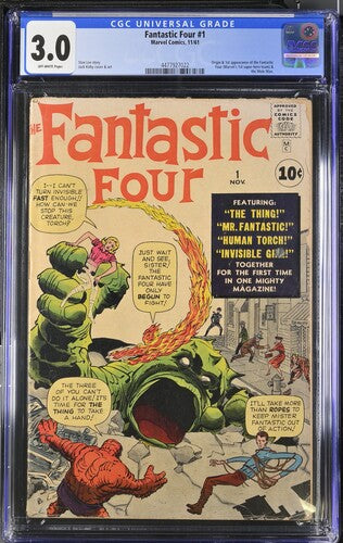 1962年 Fantastic Four #3 CGC 2.0 アメコミ Fantastic Four #3 Value - GoCollect