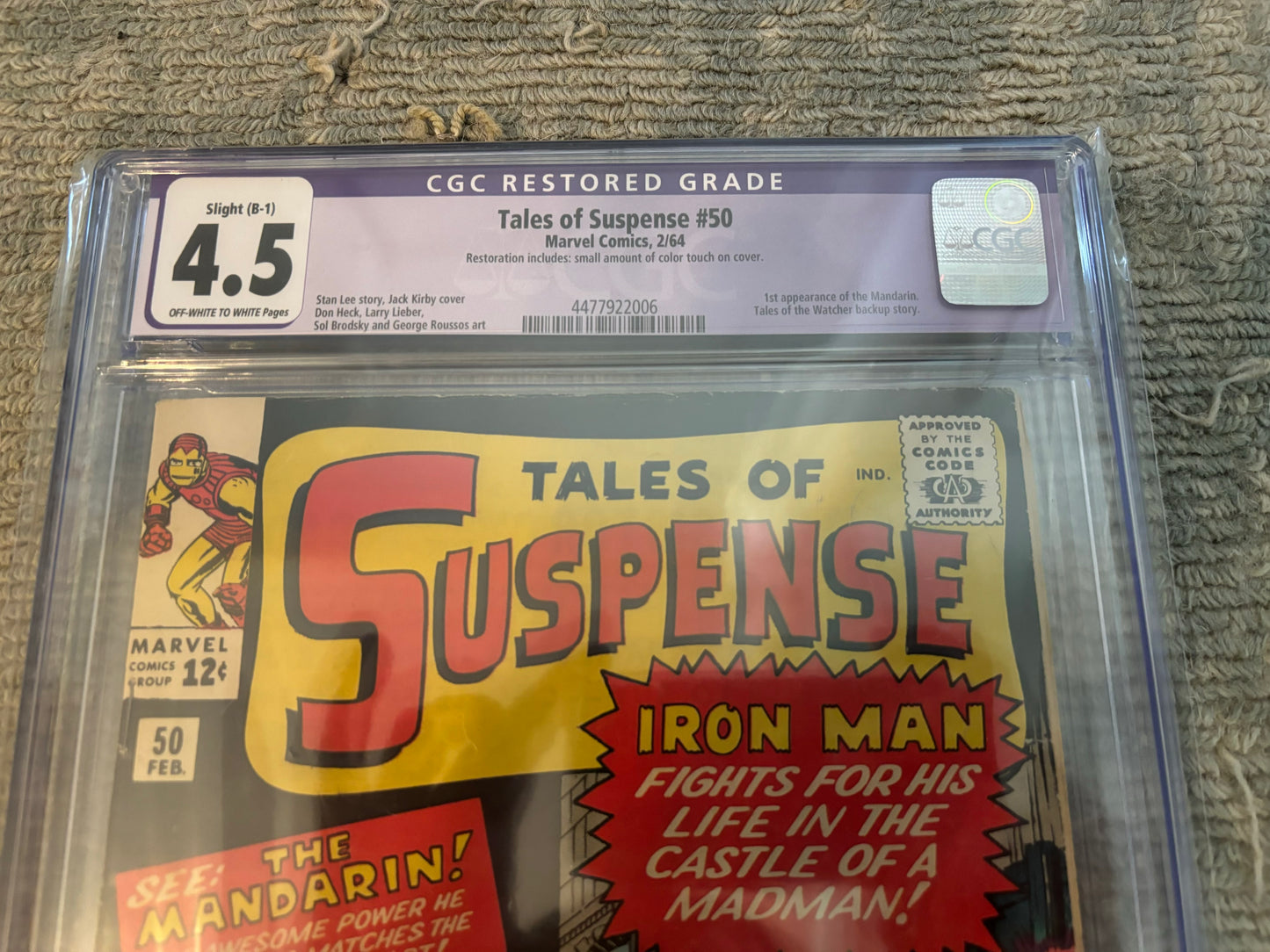 Tales of Suspense #50 CGC Restored 4.5 - Label