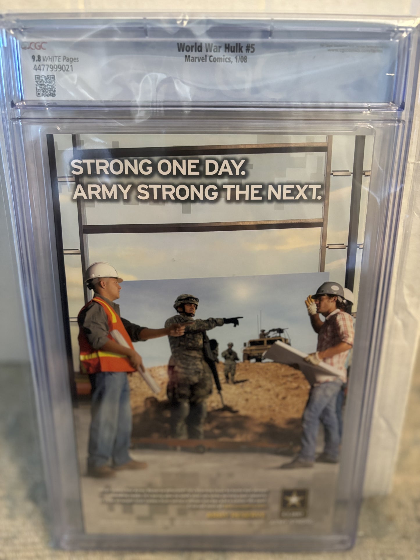 World War Hulk #5 CGC 9.8 - 1st Appearance of Skaar - Back