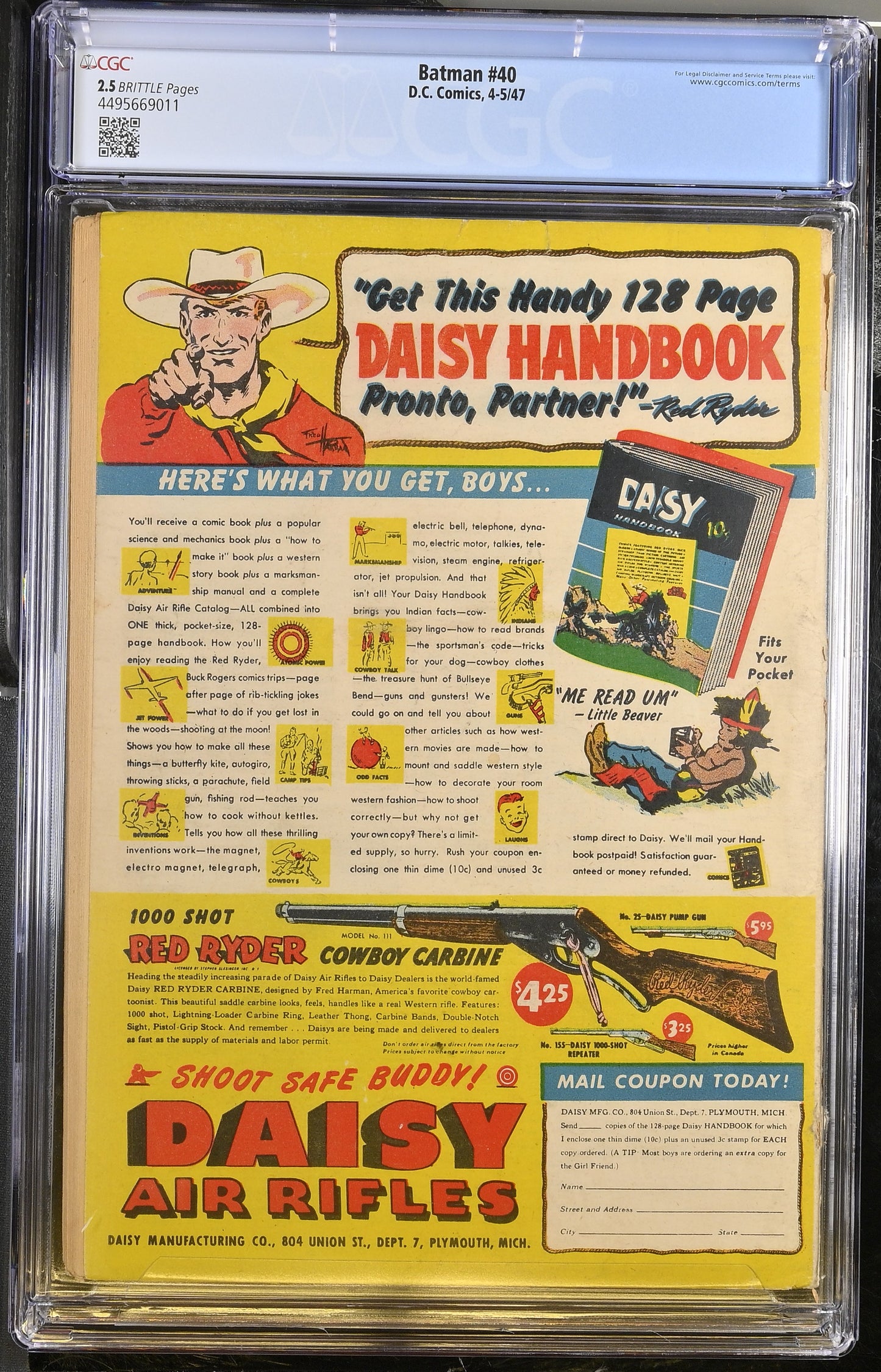 Batman #40 CGC 2.5 Joker Cover and Story