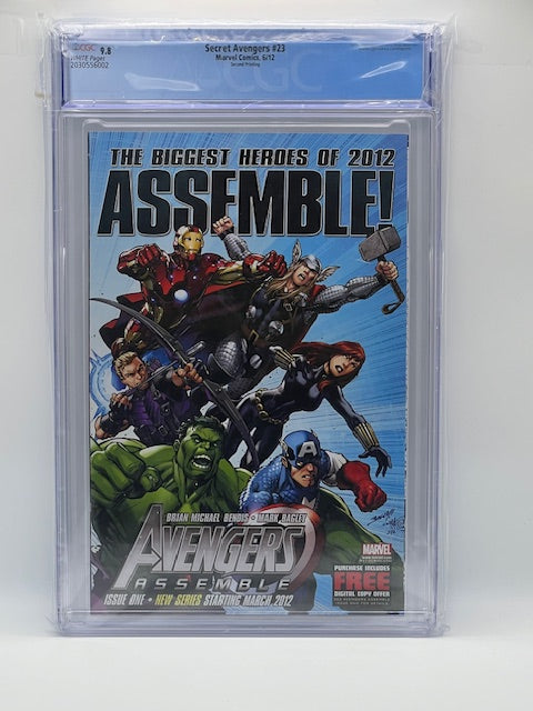 Secret Avengers #23 (9.8) (Partial Sketch Cover)
