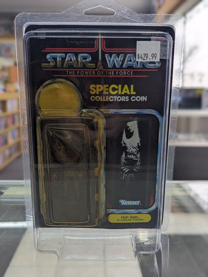 Star Wars Power of The Force Carded Han Solo in Carbonite Figure - Covert Comics and Collectibles