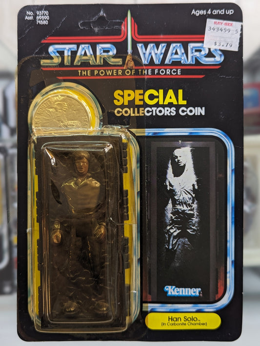 Star Wars Power of The Force Carded Han Solo in Carbonite Figure - Covert Comics and Collectibles