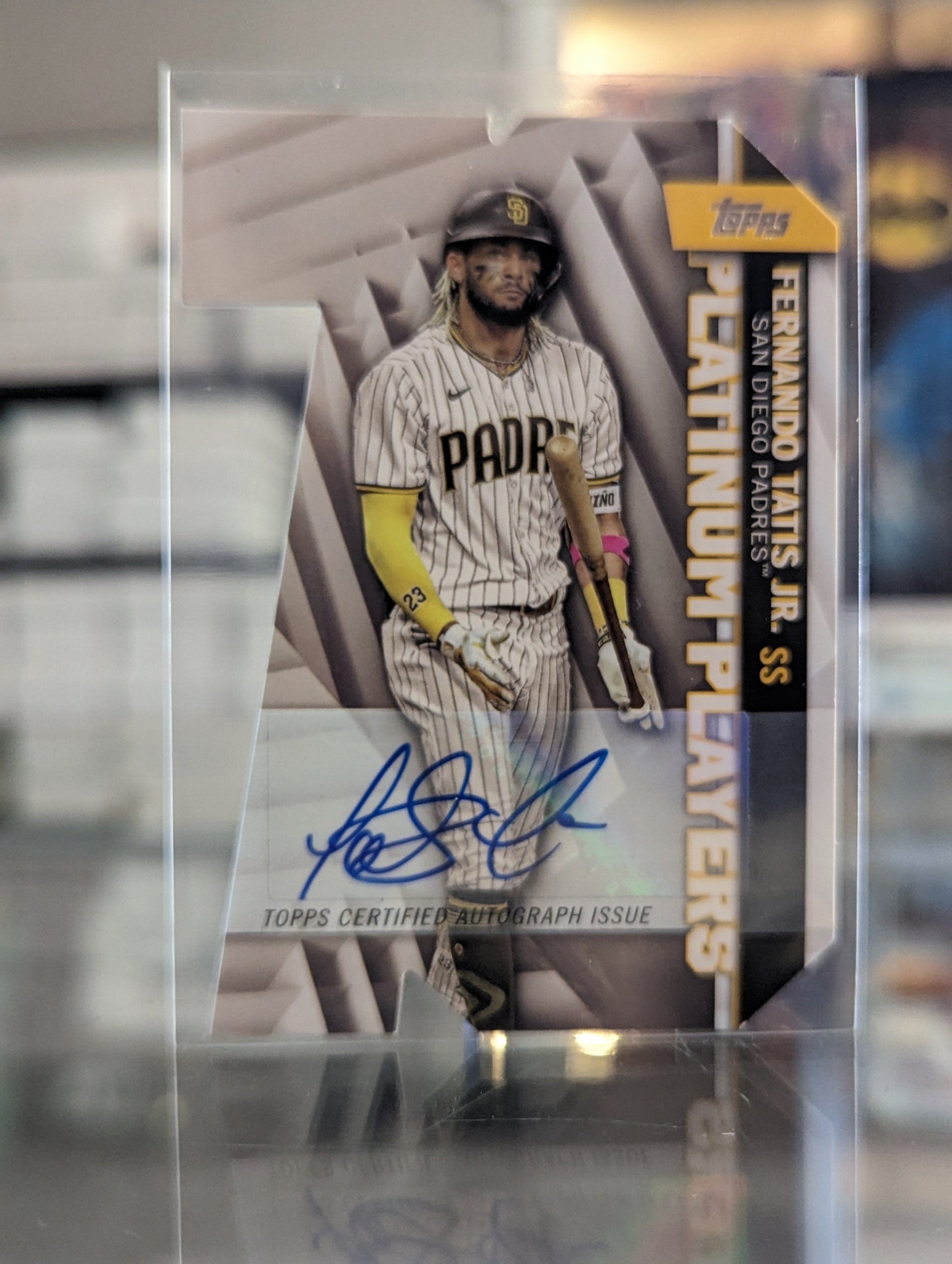2021 Topps Platinum Players Die Cut Fernando Tatis, Jr. Auto 2/10 - Covert Comics and Collectibles