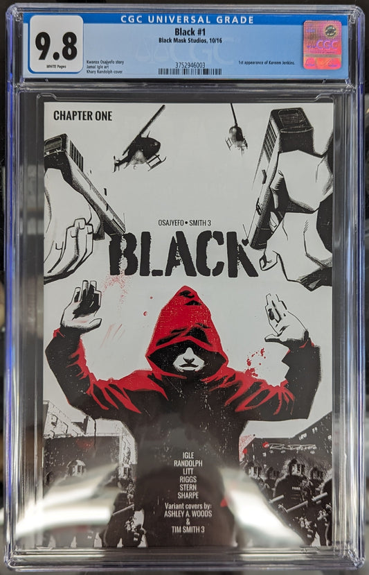 Black #1 CGC 9.8 - Covert Comics and Collectibles