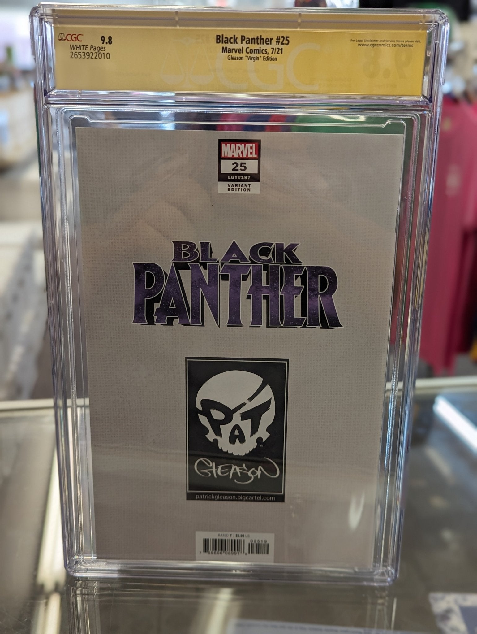 Black Panther #25 (Gleason Variant) CGC Signature Series 9.8 Signed by Patrick Gleason - Covert Comics and Collectibles