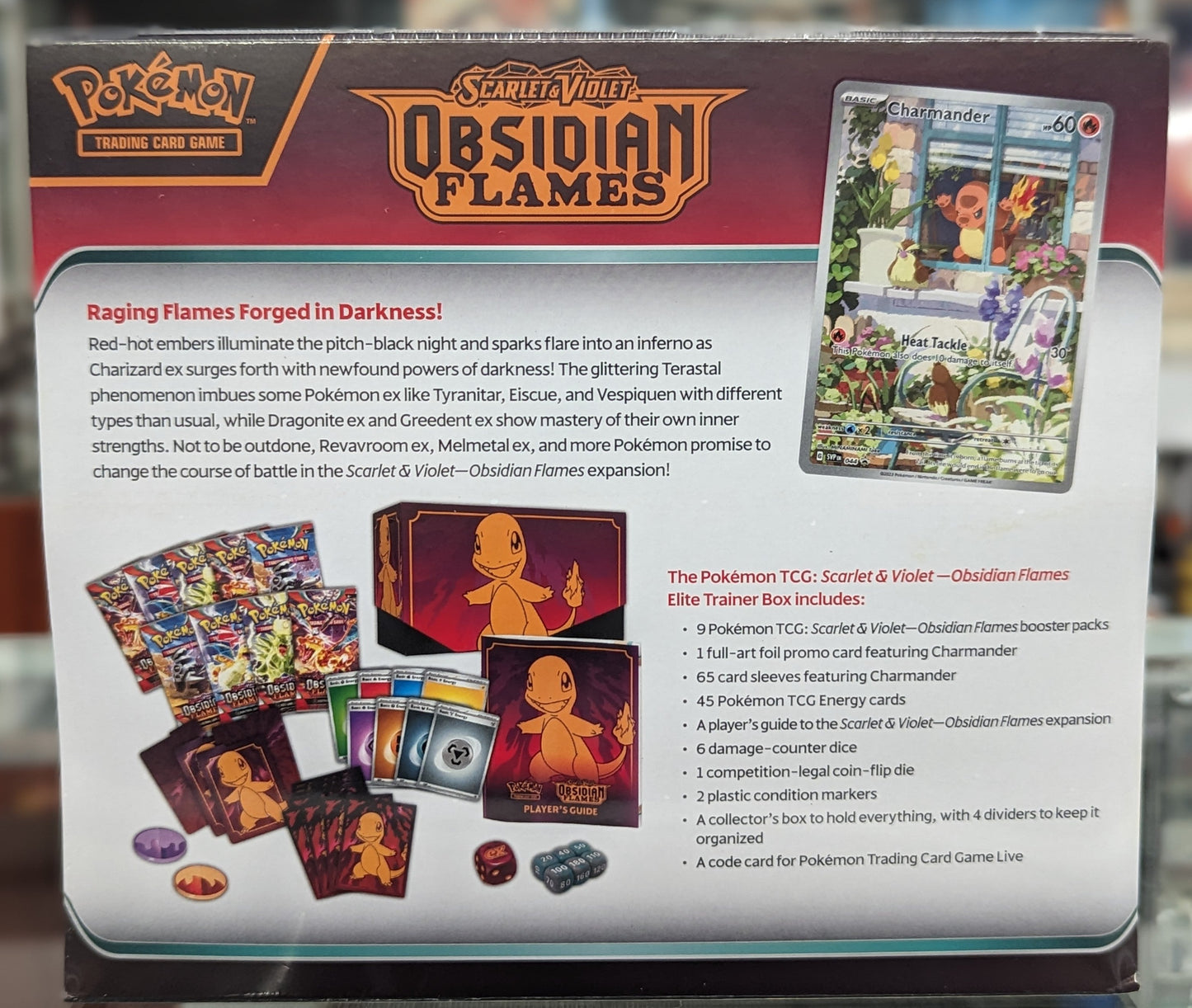 Pokémon TCG: Scarlet & Violet Obsidian Flame Elite Trainer Box - Covert Comics and Collectibles