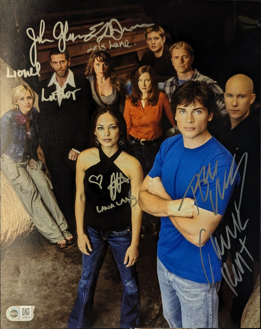 Smallville Cast Signed 11x14 - Covert Comics and Collectibles