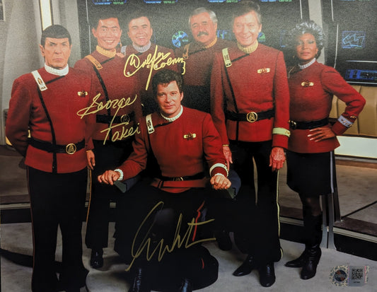 Star Trek Cast Signed 11x14 - Covert Comics and Collectibles