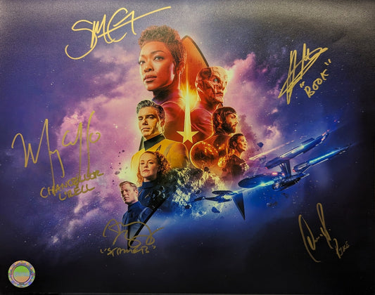Star Trek: Discovery Cast Signed 11x14 - Covert Comics and Collectibles