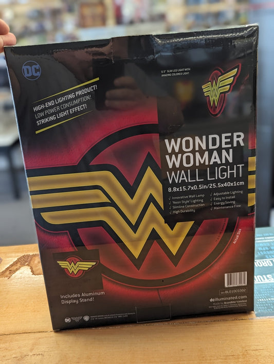 Wonder Woman LED Logo Wall Light - Covert Comics and Collectibles