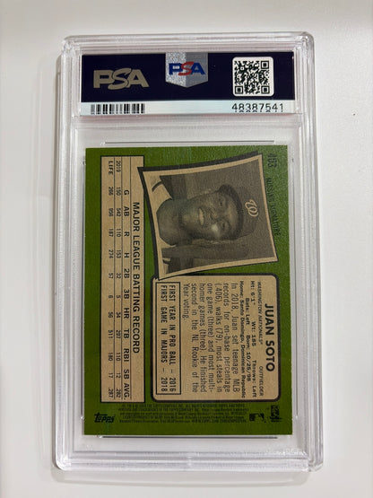 2020 Topps Heritage Juan Soto Missing Signature PSA 10
