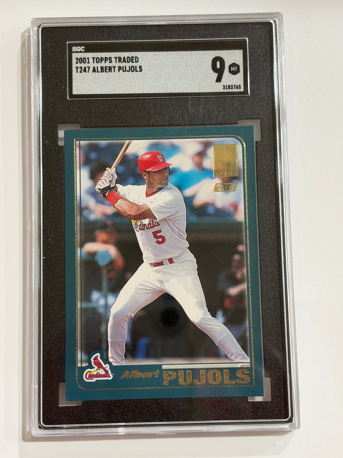 2001 Topps Traded Albert Pujols Rookie Card SGC 9