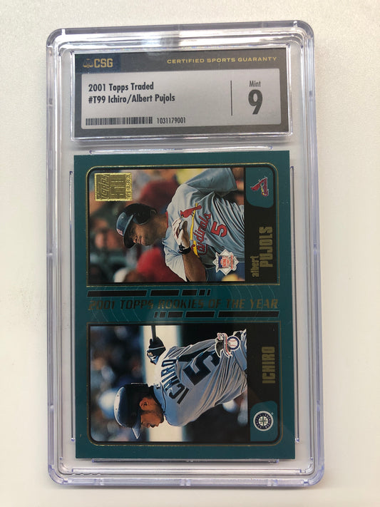 2001 Topps Traded Ichiro/Albert Pujols CSG 9