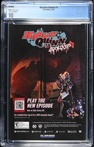 Absolute Batman #1 CGC 9.6