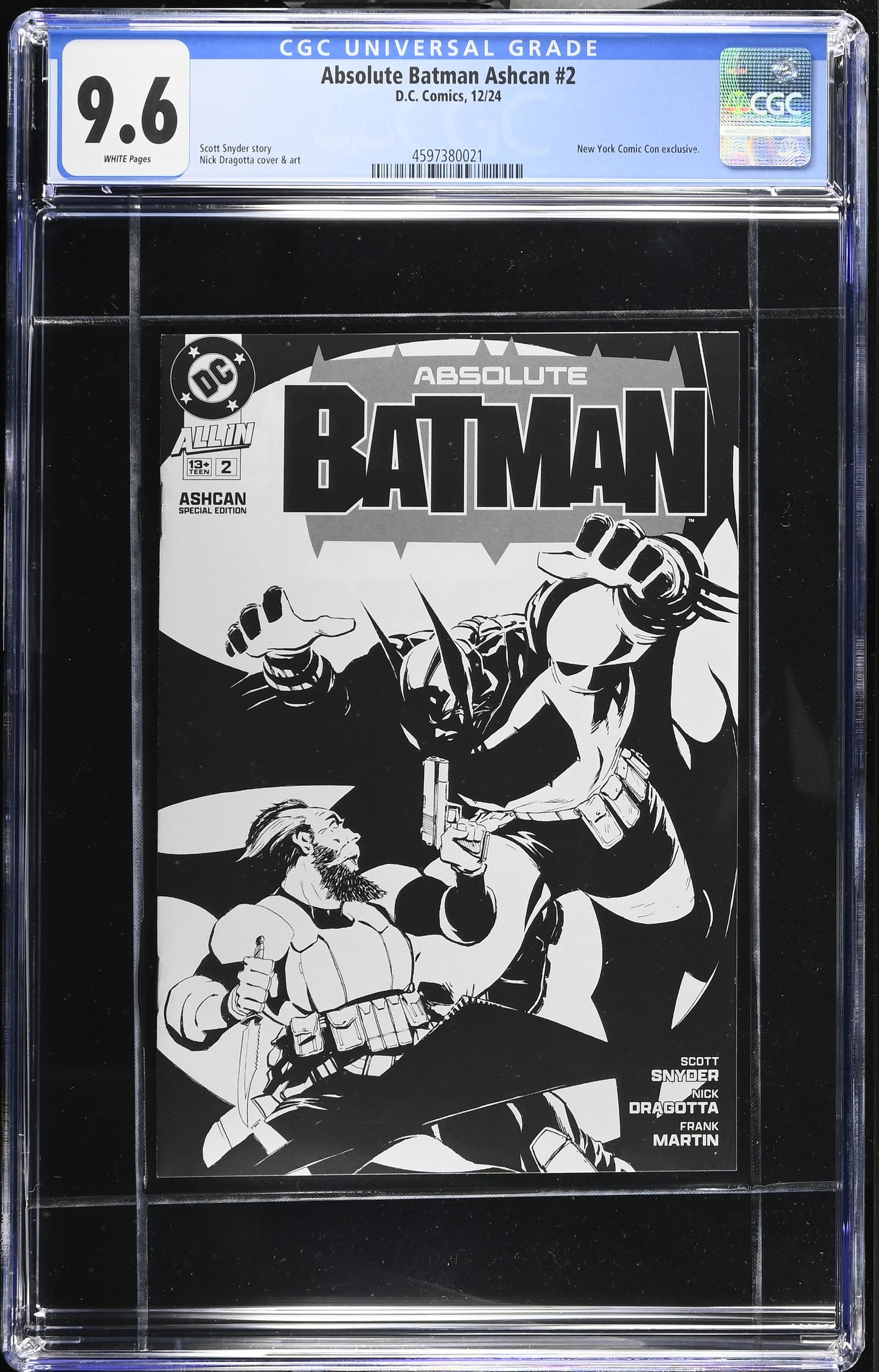 Absolute Batman Ashcan #2 CGC 9.6 NYCC Exclusive