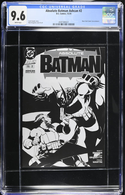 Absolute Batman Ashcan #2 CGC 9.6 NYCC Exclusive