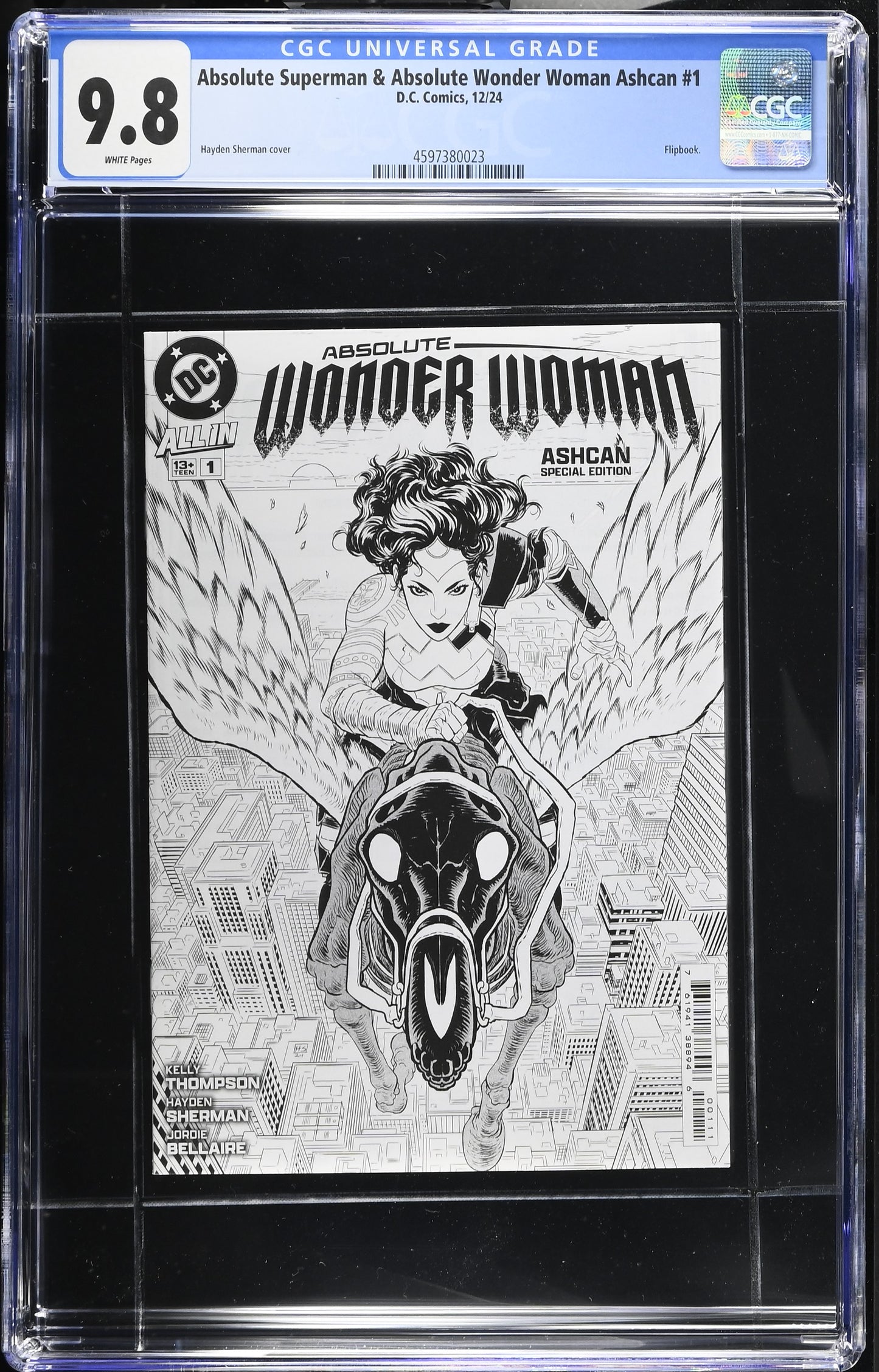 Absolute Superman & Wonder Woman Ashcan #1 CGC 9.8
