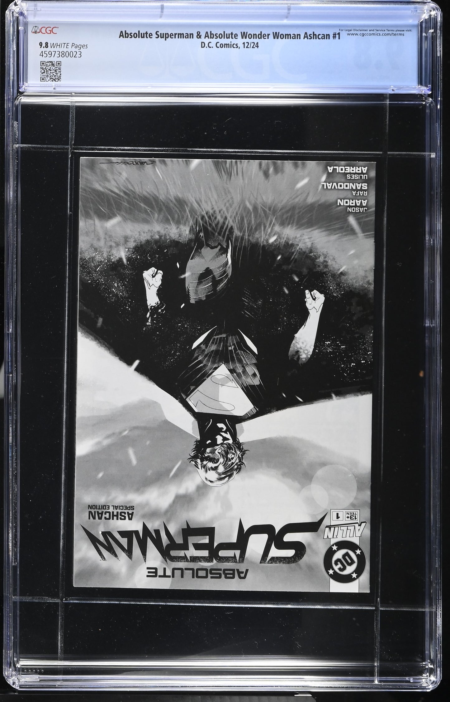 Absolute Superman & Wonder Woman Ashcan #1 CGC 9.8