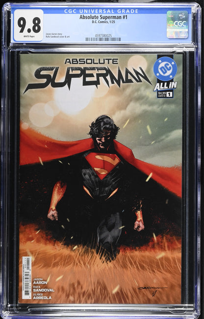 Absolute Superman #1 FIRST PRINT CGC 9.8