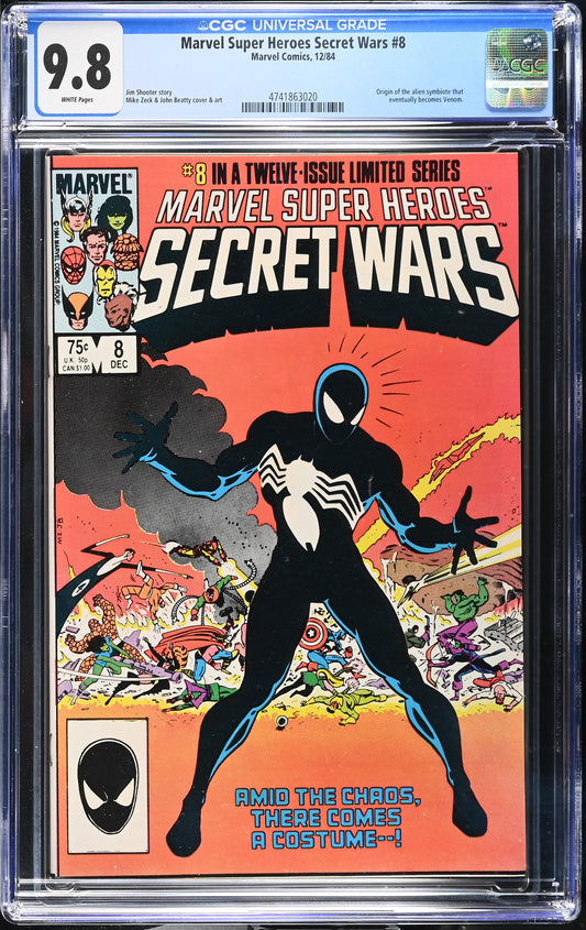 Marvel Super Heroes Secret Wars #8 CGC 9.8 Origin of Symbiote Suit