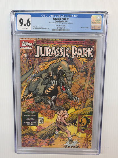 Jurassic Park #1 Amberchrome Edition 2356/7500 CGC 9.6