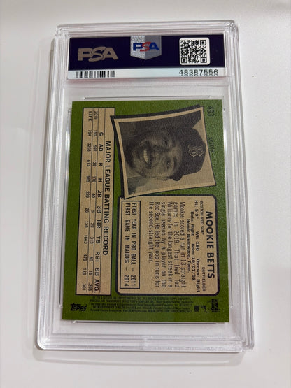 2020 Topps Heritage Mookie Bets Action PSA 10