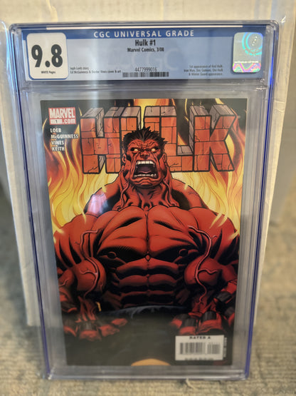 Hulk #1 CGC 9.8 - 1st Appearance of Red Hulk - Front