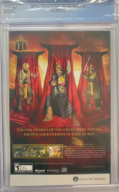 All Star Batman & Robin The Boy Wonder #8, CGC 9.4, Joker, Green Lantern, Catwoman App.