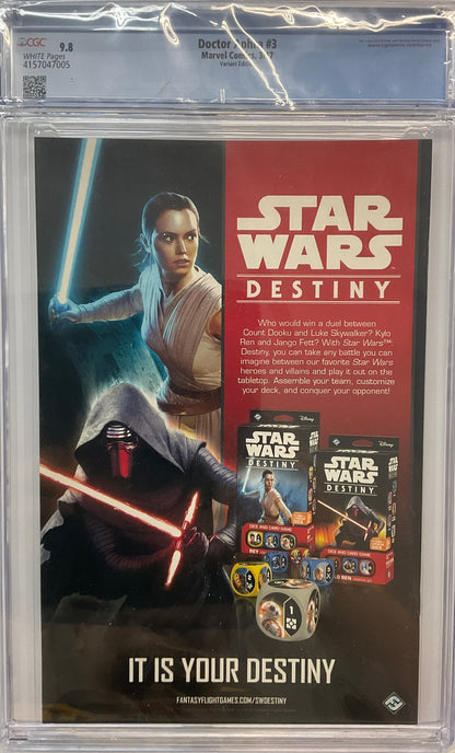 Doctor Aphra #3, CGC 9.8, “Trading Card” Variant Cover