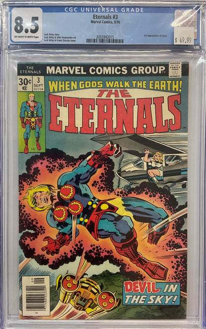 Eternals #3, CGC 8.5, 1st Appearance of Sersi