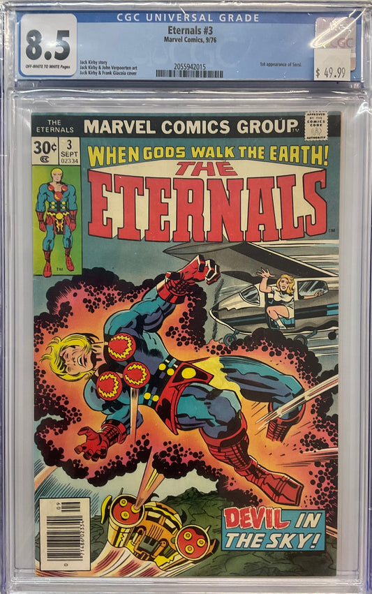 Eternals #3, CGC 8.5, 1st Appearance of Sersi