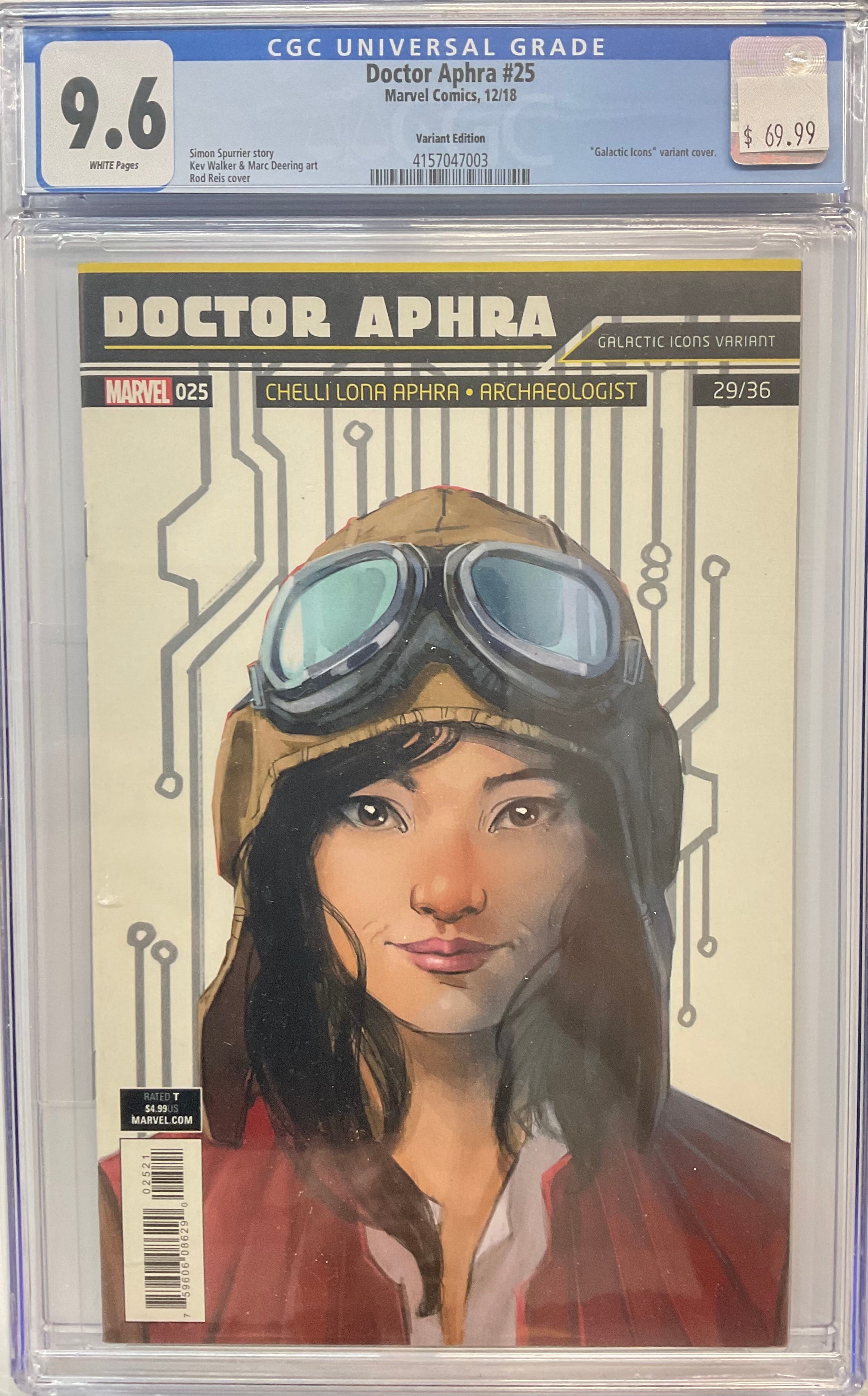 トクラページ Doctor Aphra #25 CGC 9.6 “Galactic Icons” Variant Cover – Covert