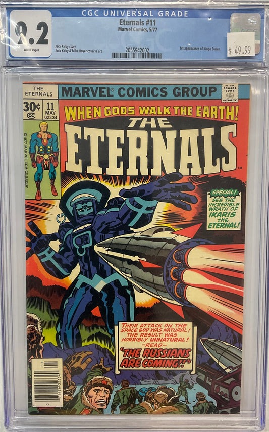 Eternals #11, CGC 9.2, 1st Appearance of Kingo Sunen