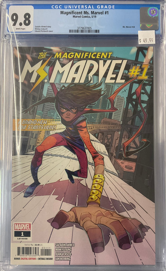 Magnificent Ms. Marvel #1, 9.8