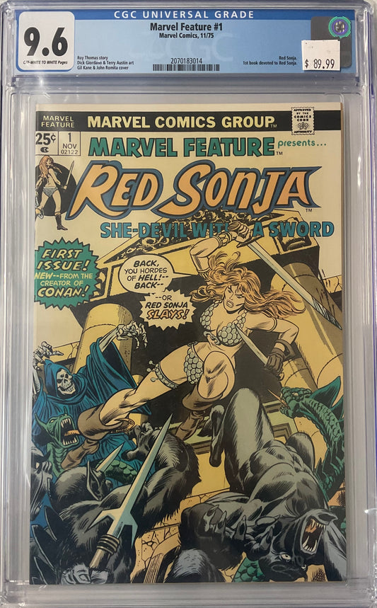 Marvel Feature #1, 9.6, 1st Book devoted to Red Sonja (Copy)