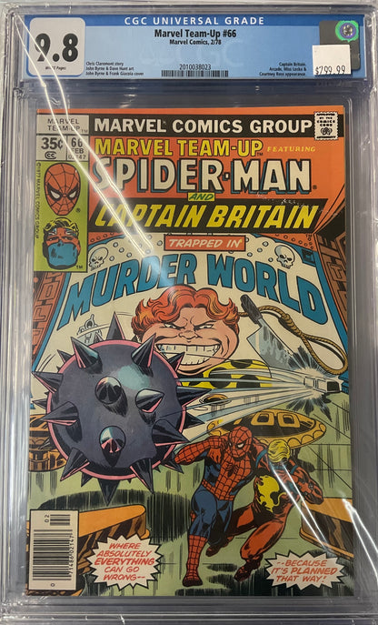 Marvel Team-Up #66, 9.8, Captain Britain, Arcade App