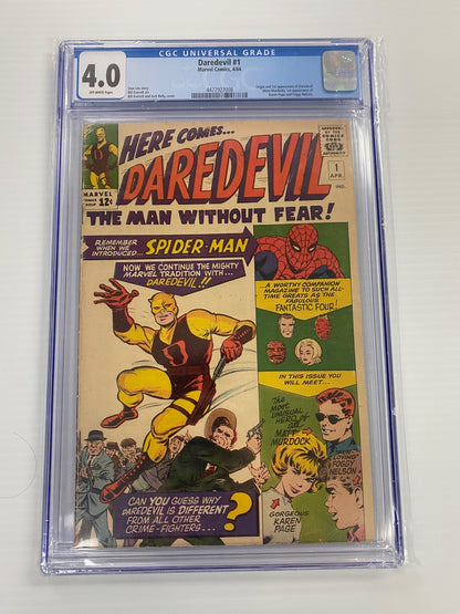 Daredevil #1 CGC 4.0 1st Appearance of Daredevil