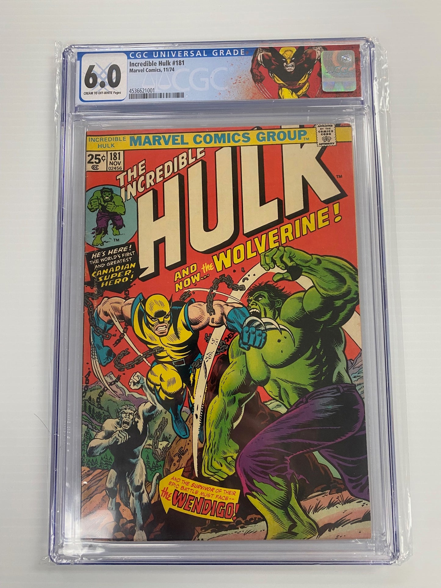 Incredible Hulk #181 CGC 6.0 1st Appearance of Wolverine