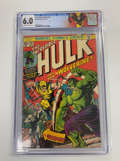 Incredible Hulk #181 CGC 6.0 1st Appearance of Wolverine