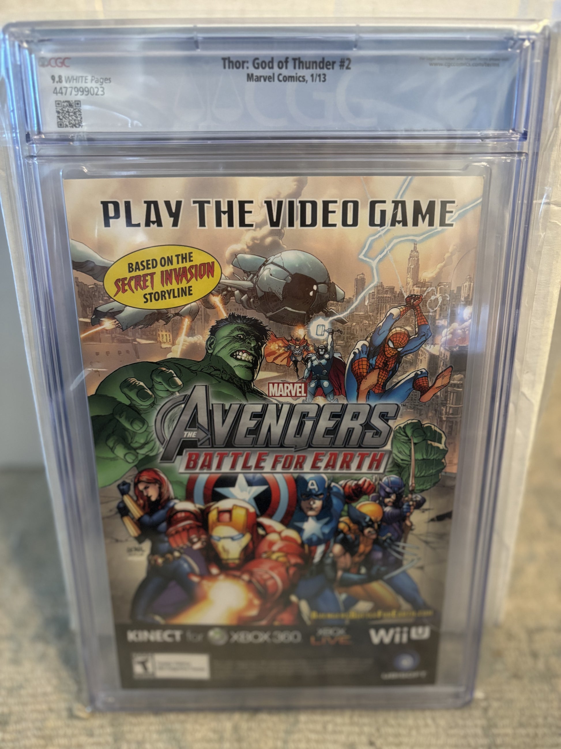 IMG_7286Thor: God of Thunder #2 CGC 9.8 - 1st Appearance of Gorr the God Butcher & the Necrosword - Back