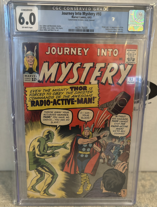 Journey Into Mystery #93 CGC Conserved 6.0 - (Origin and 1st Appearance of Radioactive Man (Chen Lu)) - Front