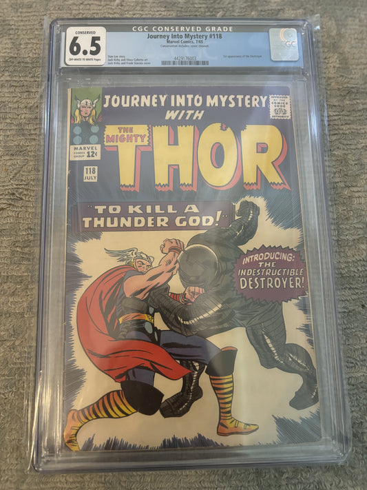 Journey into the Mystery with Thor #118 CGC Conserved 6.5 - Front