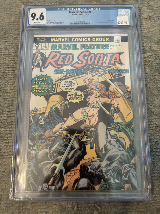 Marvel Feature #1 CGC 9.6: 1st Book Devoted to Red Sonja - Front